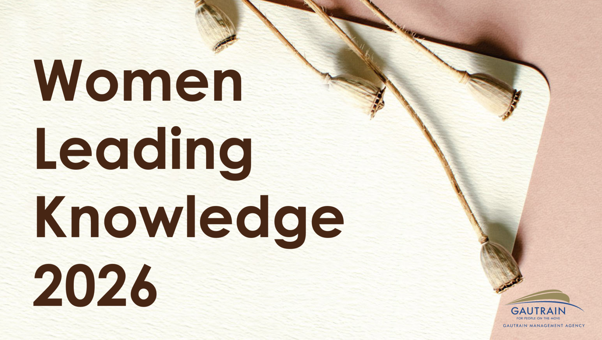 Women Leading Knowledge event poster 2026